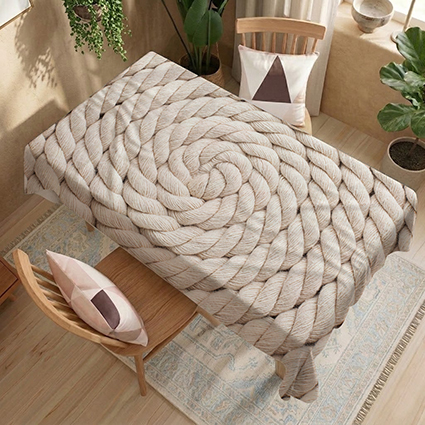 Macramé Thermal PVC Tablecloth