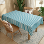 مفرش سفرة مشمع حراري كاروهات أكوا - Image 2