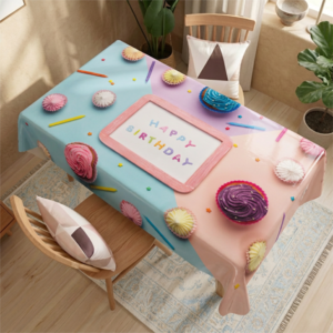 مفرش سفرة مشمع حراري عيد الميلاد