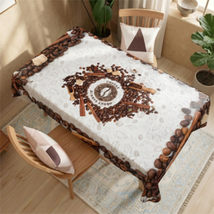 مفرش سفرة مشمع حراري عشاق القهوة