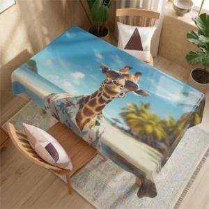 مفرش سفرة مشمع حراري مستر زرافة