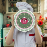 ساعة حائط دائرية ركن الشاي - Image 2