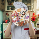 ساعة حائط دائرية شيف البيت - Image 2