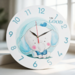 ساعة حائط دائرية الفيل النونو