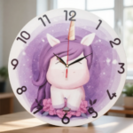 ساعة حائط دائرية يونيكورن الأحلام