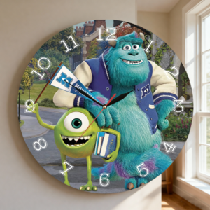 ساعة حائط دائرية شلبي ومارد وشوشني