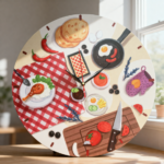 ساعة حائط دائرية شيف البيت