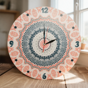 ساعة حائط دائرية شروق الماندالا