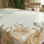 مفرش سفرة مشمع حراري مينت بيوني - Image 3