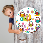 ساعة حائط دائرية بومة كاندي - Image 2