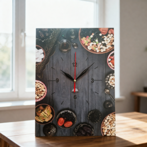 ساعة حائط مستطيلة بيت العز