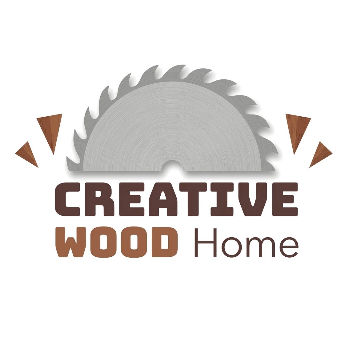 Creative wood Home Logo